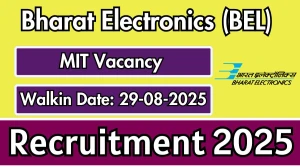 BEL Management Industrial Trainees Recruitment 2025 – Walk in for 4 Posts