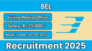 BEL Visiting Medical Officer Recruitment 2025 – Walk in