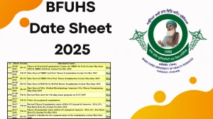 BFUHS Date Sheet 2025 Announced @ bfuhs.ggsmch.org Details Here