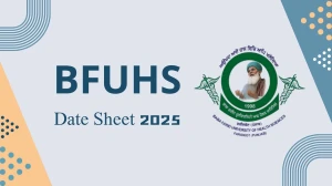 BFUHS Date Sheet 2025 Out @ bfuhs.ggsmch.org Details Here