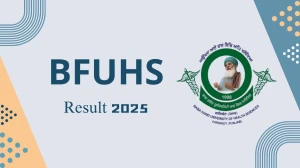BFUHS Result 2025 Released at bfuhs.ac.in Direct Link to Download 1st, 2nd, 3rd, 4th Semester Result