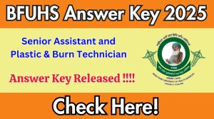 BFUHS Senior Assistant and Plastic & Burn Technician Answer Key 2025 Released at bfuhs.ggsmch.org – Download Answer Key Here BFUHS Senior Assistant and Plastic & Burn Technician Answer Key 2025 Released at bfuhs.ggsmch.org – Download Answer Key Here