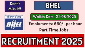 BHEL Part Time Medical Consultant (PTMC) Recruitment 2025 – Walk in for 1 Posts