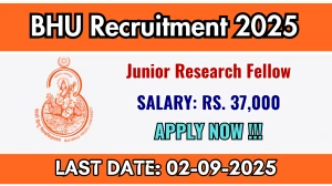 BHU Junior Research Fellow Recruitment 2025 - Apply Offline BHU Junior Research Fellow Recruitment 2025 - Apply Offline