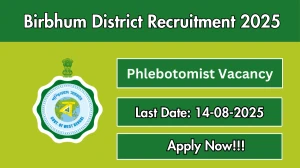 Birbhum District Phlebotomist Recruitment 2025 - Apply Offline