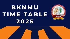 BKNMU Time Table 2025 Announced For M.B.B.S @ bknmu.edu.in Details Here