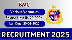 BMC Recruitment 2025 - Apply Offline for 15 X Ray Assistant, Laboratory Technician and More Posts