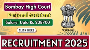 Bombay High Court Personal Assistant Recruitment 2025 - Apply Online for 36 Posts