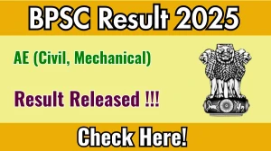 BPSC AE (Civil, Mechanical) Result 2025 Out at bpsc.bih.nic.in, Direct Link to Download Result PDF Here BPSC AE (Civil, Mechanical) Result 2025 Out at bpsc.bih.nic.in, Direct Link to Download Result PDF Here