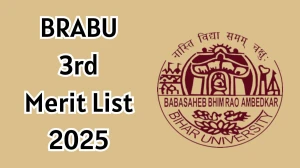 BRABU 3rd Merit List 2025 Out Today at brabu.ac.in Direct Link to Download UG Course Merit List