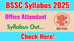BSSC Office Attendant Syllabus 2025 Out Direct Link to Download Syllabus PDF here