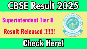 CBSE Superintendent Tier II Result 2025 Out at cbse.gov.in, Direct Link to Download Result PDF Here CBSE Superintendent Tier II Result 2025 Out at cbse.gov.in, Direct Link to Download Result PDF Here