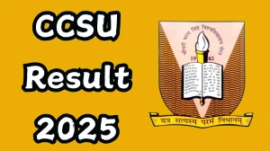 CCSU Result 2025 Out at ccsuniversityweb.in Direct Link to Download UG Even Semester Result