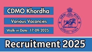 CDMO Khordha Recruitment 2025 – Walk in for 06  Counselor, Urban Data Manager and More Posts