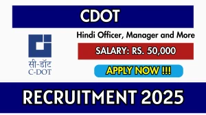 CDOT Recruitment 2025 - Apply Online for 04 Hindi Officer, Manager and More Posts