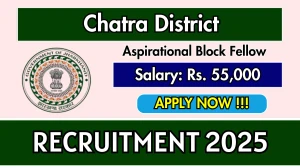 Chatra District Aspirational Block Fellow Recruitment 2025 - Apply Offline