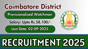 Coimbatore District Provisionalised Watchman Recruitment 2025 - Apply Offline