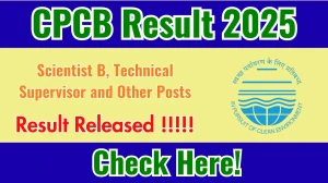 CPCB Scientist B, Technical Supervisor and Other Posts Result 2025 Out at cpcb.nic.in, Direct Link to Download Result PDF Here CPCB Scientist B, Technical Supervisor and Other Posts Result 2025 Out at cpcb.nic.in, Direct Link to Download Result PDF Here