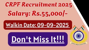 CRPF Recruitment 2025 – Walk in for 3 Psychologist, Nutritionist Posts