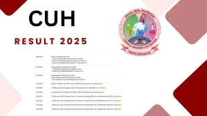 CUH Result 2025 Released at cuh.ac.in Direct Link to Download 1st ,2nd, and 4th Semester Result