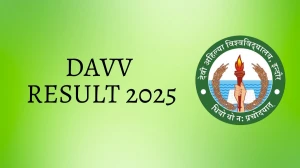 DAVV Result 2025 Out at dauniv.ac.in Direct Link to Download 2nd Sem Result