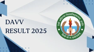 DAVV Result 2025 Released at dauniv.ac.in Direct Link to Download 2nd, 4th Semester Result