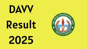 DAVV Result 2025 Released at dauniv.ac.in Direct Link to Download 2nd and 4th Semester Result