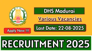 DHS Madurai Recruitment 2025 - Apply Offline for 04 Senior Lab Technician, Lab Cum Store Assistant and More Posts