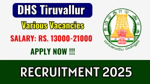 DHS Tiruvallur Recruitment 2025 - Apply Offline for 84 Staff Nurse, Laboratory Technician and More Posts DHS Tiruvallur Recruitment 2025 - Apply Offline for 84 Staff Nurse, Laboratory Technician and More Posts