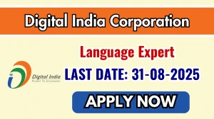 Digital India Corporation Language Expert Recruitment 2025 - Apply Online Digital India Corporation Language Expert Recruitment 2025 - Apply Online