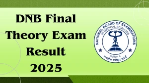DNB Final Theory Exam Result 2025 Out at natboard.edu.in Direct Link to Download Result
