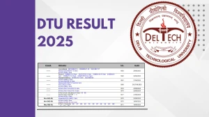 DTU Result 2025 Released at dtu.ac.in Direct Link to Download 1st and 3rd Semester Result