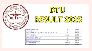DTU Result 2025 Released at dtu.ac.in Direct Link to Download 1st Semester Result