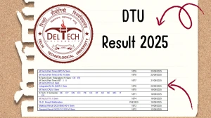 DTU Result 2025 Released at dtu.ac.in Direct Link to Download 4th Semester Result