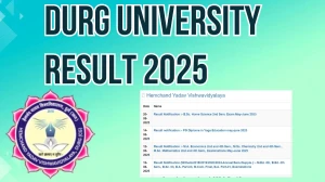 Durg University Result 2025 Released at durguniversity.ac.in Direct Link to Download 2nd Semester Result