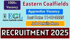 Eastern Coalfields Apprentice Recruitment 2025 - Apply Online for 1123 Posts
