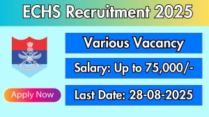 ECHS Recruitment 2025 - Apply Offline for 13 Female Attendant, Safaiwala and More Posts