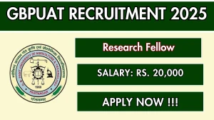 GBPUAT Research Fellow Recruitment 2025 - Apply Offline GBPUAT Research Fellow Recruitment 2025 - Apply Offline