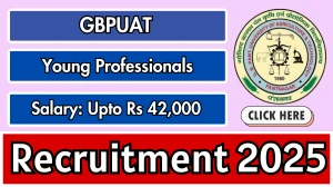 GBPUAT Young Professionals Recruitment 2025 - Apply Offline