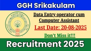 GGH Srikakulam Data Entry operator cum Computer Assistant Recruitment 2025 - Apply Offline for 14 Posts