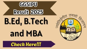 GGSIPU Result 2025 Released at ggsipu.ac.in Direct Link to Download 1st to 4th Semester Result