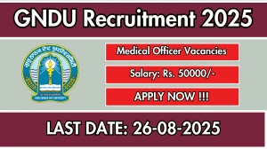 GNDU Medical Officer Recruitment 2025 - Apply Offline GNDU Medical Officer Recruitment 2025 - Apply Offline