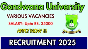 Gondwana University Recruitment 2025 – Walk in for 06 Civil Engineer, Field Coordinator and More Posts Gondwana University Recruitment 2025 – Walk in for 06 Civil Engineer, Field Coordinator and More Posts