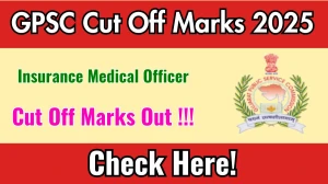 GPSC Insurance Medical Officer Cut Off Marks 2025 has released: Check Cut off Marks here gpsc.gujarat.gov.in GPSC Insurance Medical Officer Cut Off Marks 2025 has released: Check Cut off Marks here gpsc.gujarat.gov.in