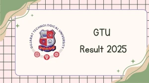 GTU Result 2025 Out at gtu.ac.in Direct Link to Download 1st, 2nd and 4th Sem Result
