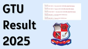 GTU Result 2025 Released at gtu.ac.in Direct Link to Download 1st, 2nd and 7th Semester Result