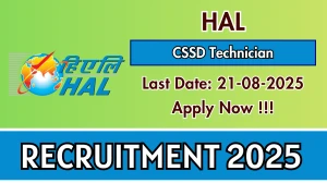 HAL CSSD Technician Recruitment 2025 - Apply Offline