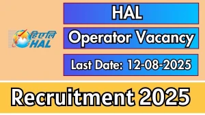 HAL Operator Recruitment 2025 - Apply Online for 13 Posts