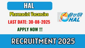 HAL Pharmacist Recruitment 2025 - Apply Offline