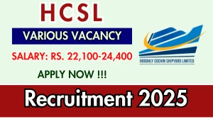 HCSL Recruitment 2025 - Apply Online for 12 Project Assistant, Outfit Assistant and More Posts HCSL Recruitment 2025 - Apply Online for 12 Project Assistant, Outfit Assistant and More Posts